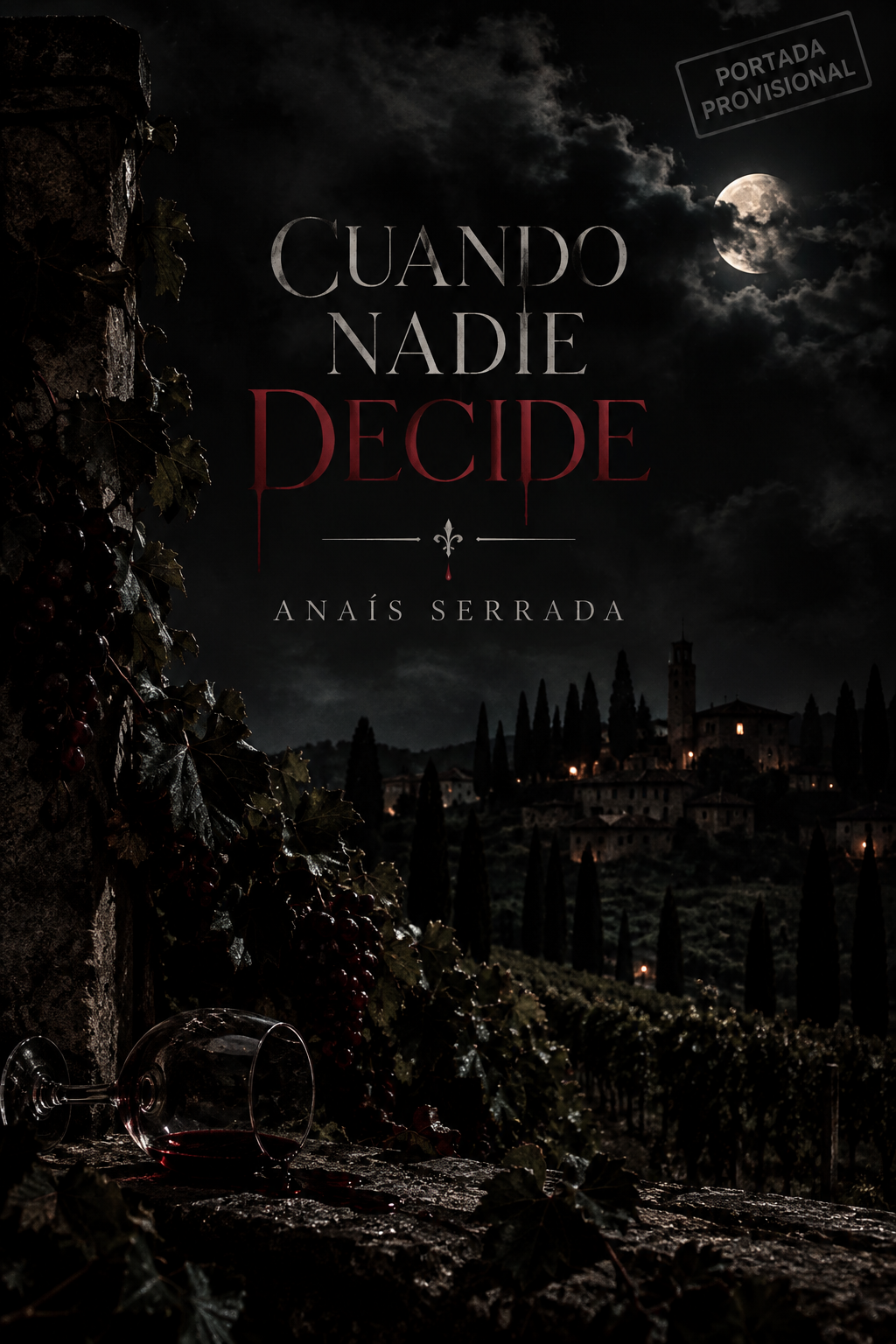 Portada provisional de Cuando nadie decide, de Anaís Serrada